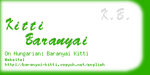 kitti baranyai business card